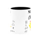 Math Chic Ceramic Mug with Black Interior Color