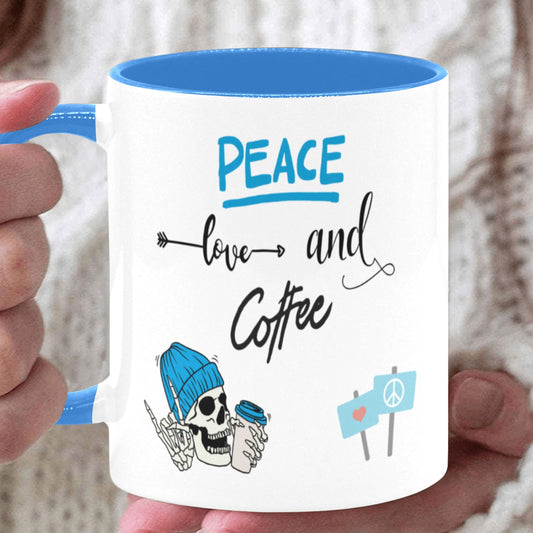 Peace, Love, and Coffee Mug