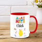 Math Chick Ceramic Mug with Red Interior