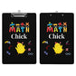 Math Chick Clipboard in Black