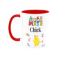 Math Chick Ceramic Mug with Red Interior