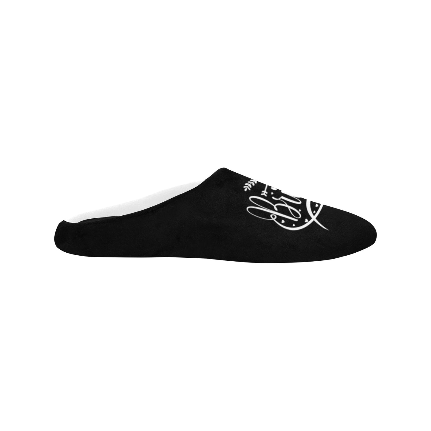 Bridesmaid Black Women's Non-Slip Cotton Slippers