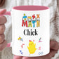 Math Chick Ceramic Mug with Pink Interior