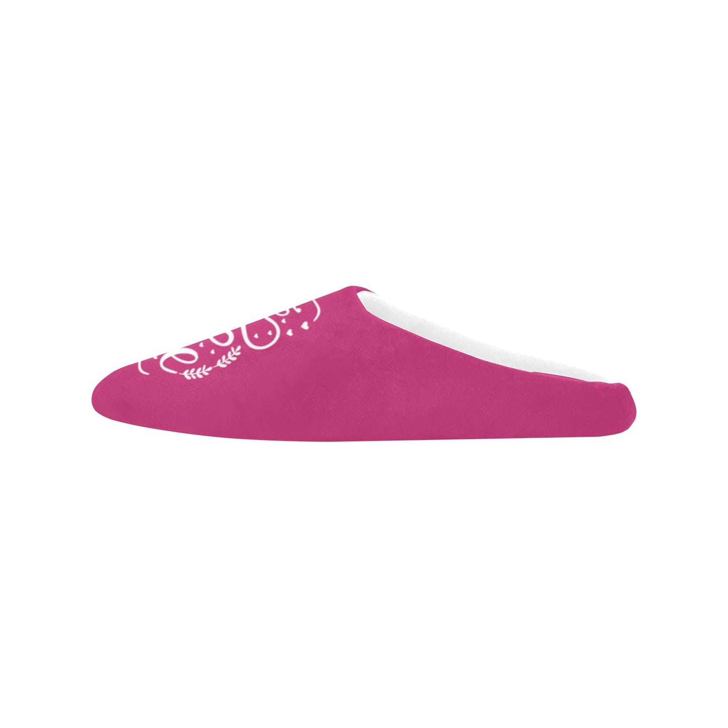 Bestie of the Bride Hot Pink Women's Non-Slip Cotton Slippers