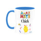 Math Chick Ceramic Mug with Blue Interior