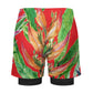 Men's Gym and Beach Shorts| Tropical Red