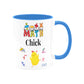 Math Chick Ceramic Mug with Blue Interior