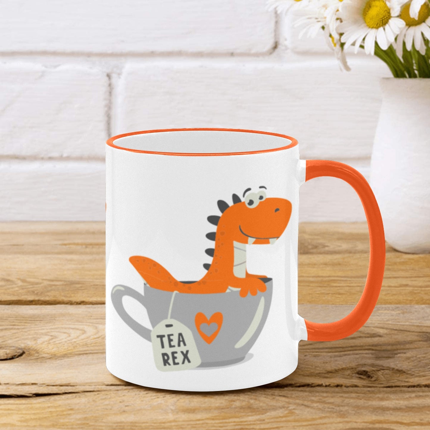 Tea Rex Ceramic Custom Mug