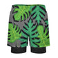 Men's Gym and Beach Shorts| Tropical Gray