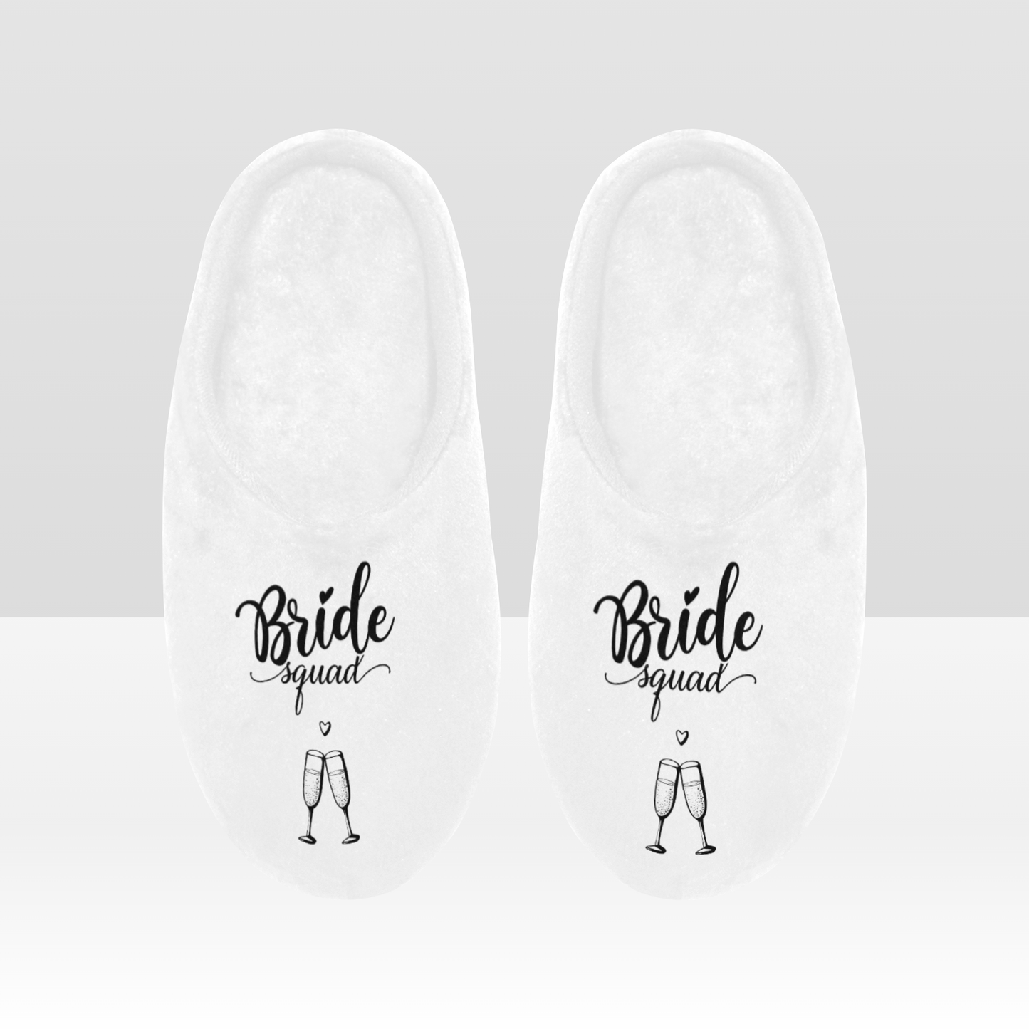 Bride Squad Women's Non-Slip Cotton Slippers