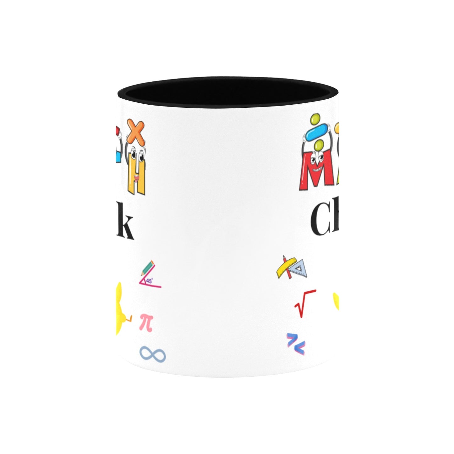 Math Chick Ceramic Mug with Black Interior