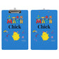 Math Chick Clipboard in Blue