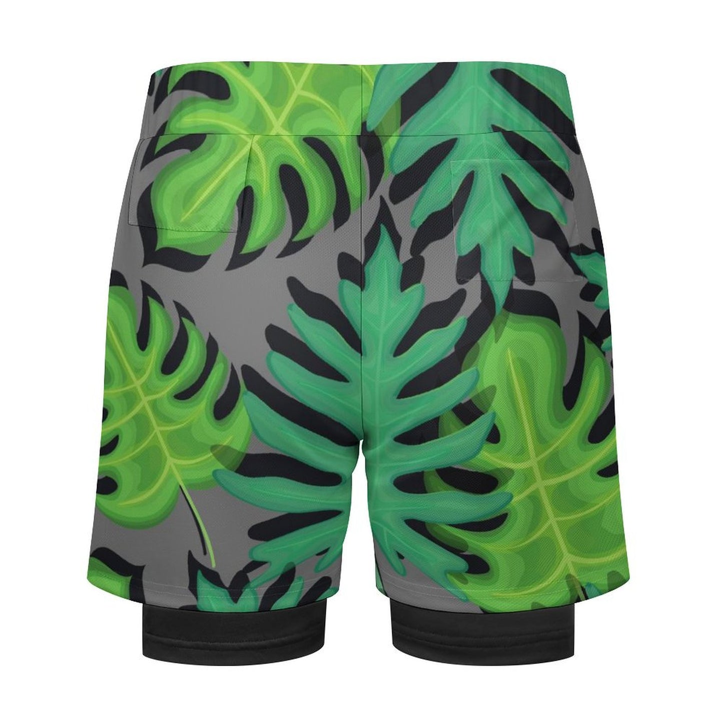 Men's Gym and Beach Shorts| Tropical Gray