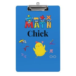 Math Chick Clipboard in Blue