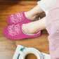 Bestie of the Bride Hot Pink Women's Non-Slip Cotton Slippers