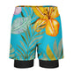 Men's Gym and Beach Shorts| Tropical Turquoise