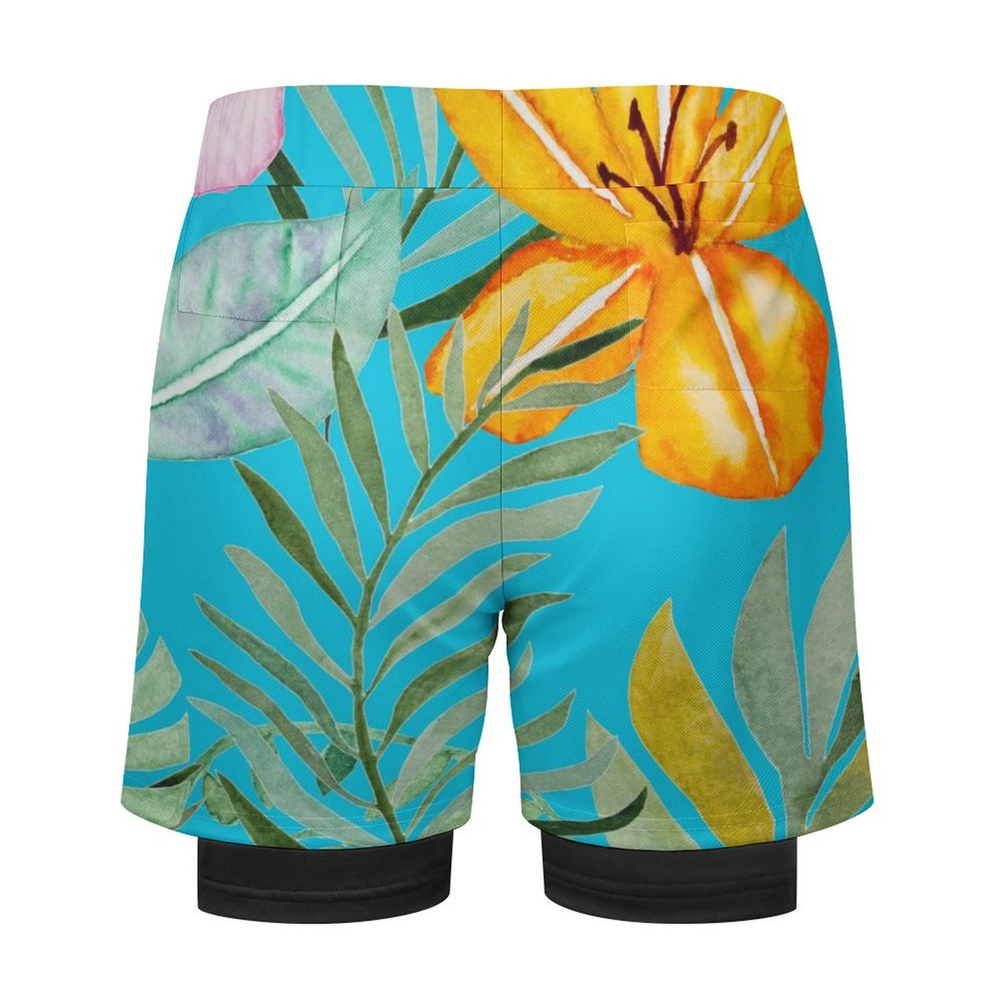 Men's Gym and Beach Shorts| Tropical Turquoise