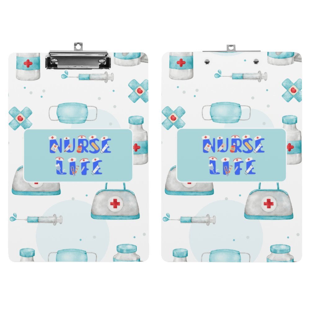 Nurse Life Acrylic White Clipboard