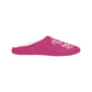 Bestie of the Bride Hot Pink Women's Non-Slip Cotton Slippers