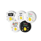 Science and Math Chick Pin Buttons (Set of 5)