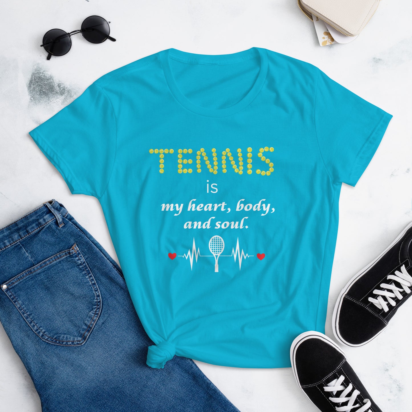 Tennis is My Heart Women's T-shirt